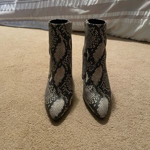 Steve Madden Snakeskin Booties
